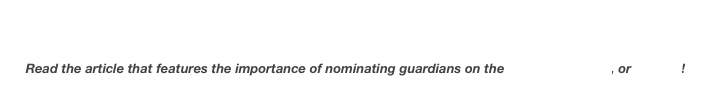 Andrew M. Lehner was recently featured in the Star Tribune’s “Family Time” column.
Read the article that features the importance of nominating guardians on the Star Tribune site, or on ours!